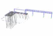 RFEM-Modell des Betonsteges und der Rohrbrücke (© Witteveen+Bos N.V.)