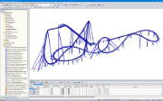 RSTAB-Modell der Achterbahn Big Dipper Coaster „Dynamite“ (© Weiß Beratende Ingenieure)