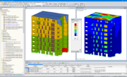 RFEM-Modell des Hochhauses (© Ingénierie Bois)