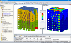 RFEM-Modell des Hochhauses (© Ingénierie Bois)