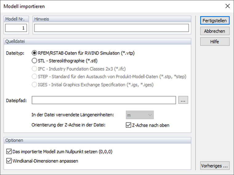 Manueller Modellimport
