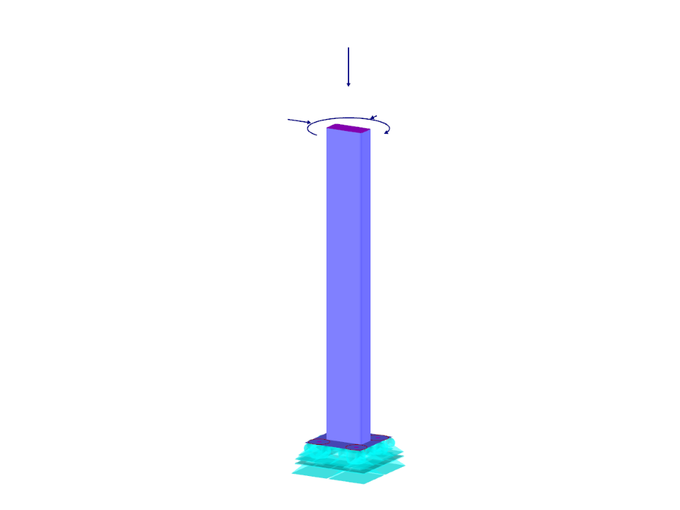Stahlträger auf der Plattform