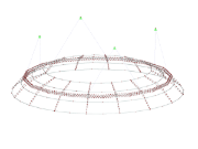 3D-Modell der Projektionskuppel in RFEM (© formTL)