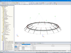 3D-Modell der Projektionskuppel in RFEM (© formTL)