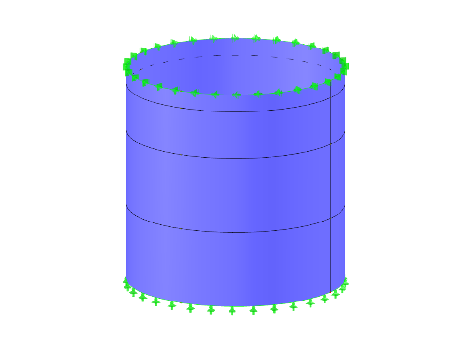 Silo aus Stahl