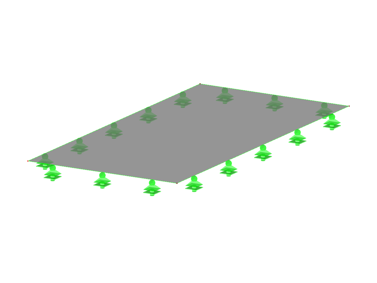 Platte mit Linienlagern