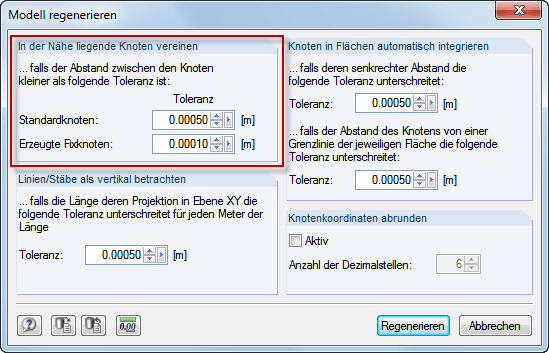Modell regenerieren