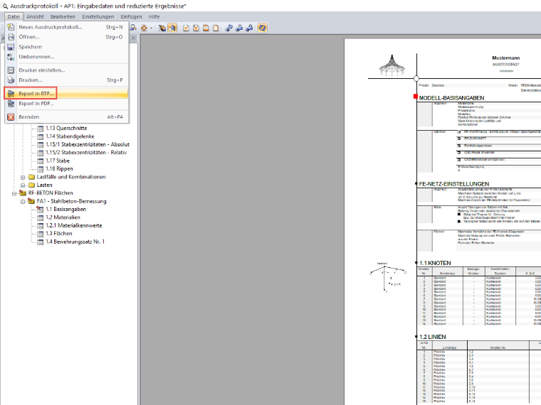 Export in RTF...
