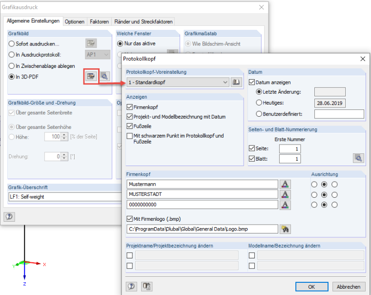 Protokollkopf 3D-PDF