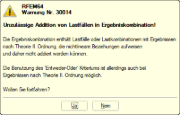 RFEM Warnung