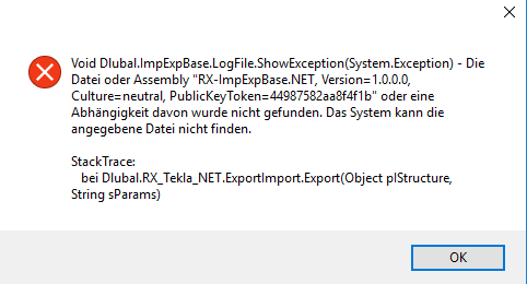 Fehlermeldung