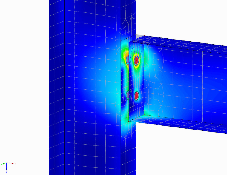 Modellierung eines Stahlbauanschlusses in RFEM
