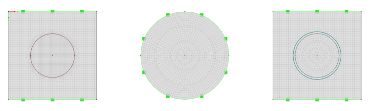 Grundgeometrie radial vernetzen
