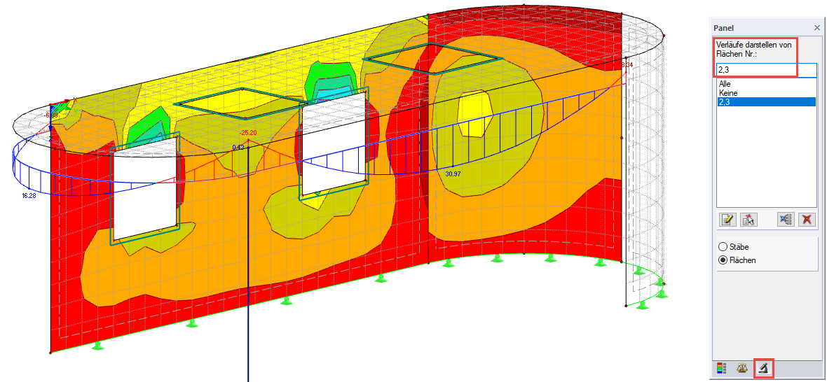 Anzeigefilter Panel