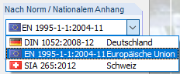 Norm auswählen