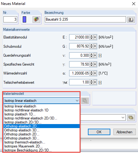 Materialmodelle