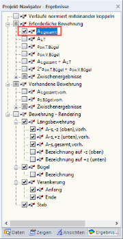 Erforderliche Bewehrung umlaufend