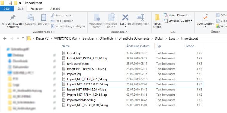 Log-Datei Verzeichnis