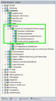 Einstellung zur Glättung von Flächenschnittgrößen in RFEM