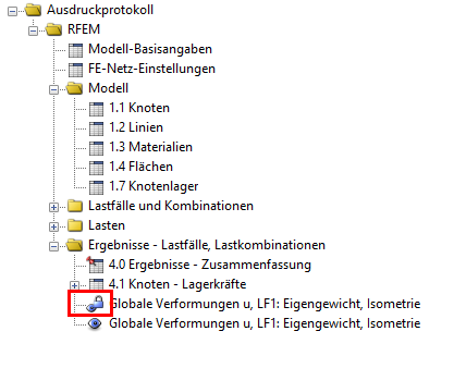 Symbol für gesperrte Grafiken im Ausdrucksprotokoll