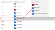 Zuweisung der Standard-Apps in Windows