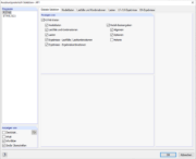 Dialog Ausdruckprotokoll-Selektion, Register Globale Selektion