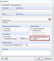 Aktivierung der Spannungspunkte in DICKQ