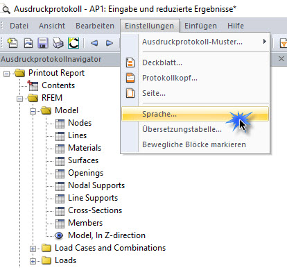 Sprache auswählen