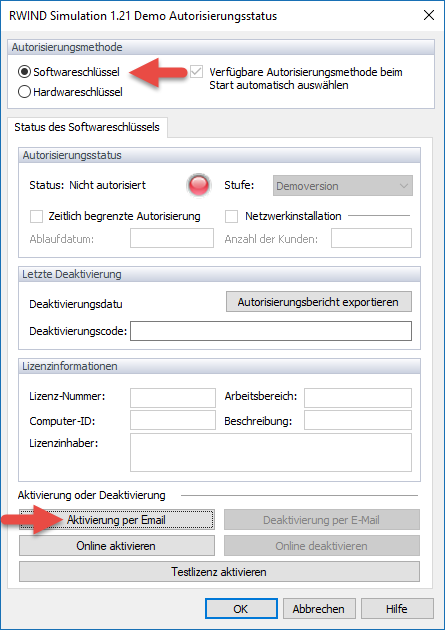 E-Mail Aktivierung
