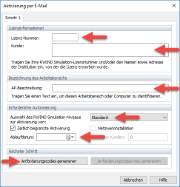 Anforderungscodes generieren
