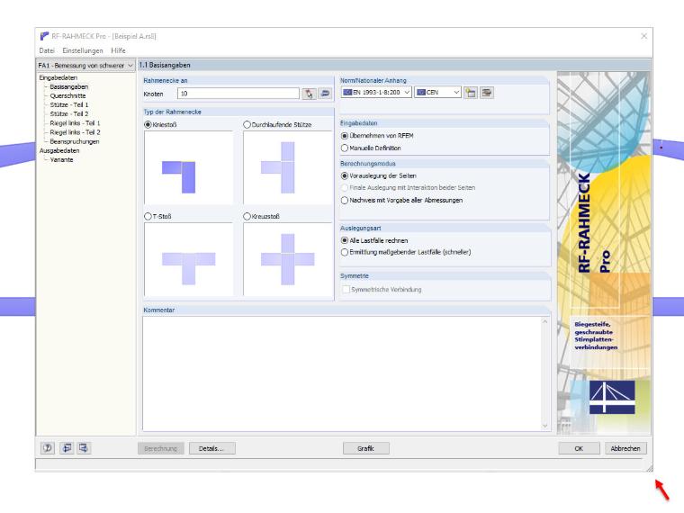 Dialog RF-RAHMECK Pro