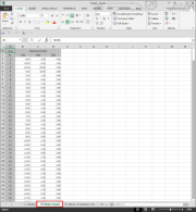 Exportierte FE-Netz-Koordinaten in Excel