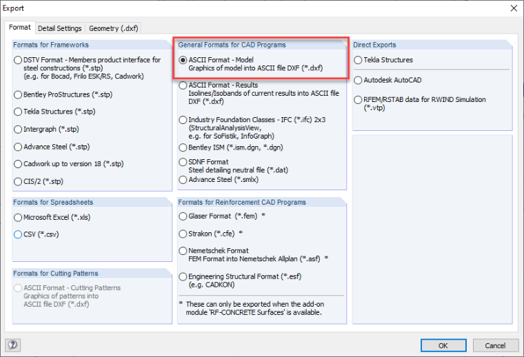 Exportdateityp
