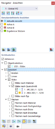 Navigator - Ansichten