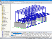 3D-Modell des Somniums in RFEM (© Bollinger+Grohmann)