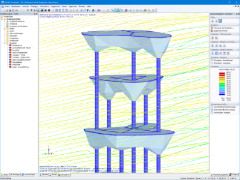 Stromlinien in RWIND Simulation im Bereich der oberen Pflanzenschalen (© Timbatec)