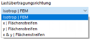 Lastübertragungsrichtung auswählen