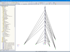 3D-Modell des Windmessturms in RFEM (© m3-ZT GmbH)