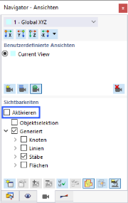 Sichtbarkeiten deaktivieren