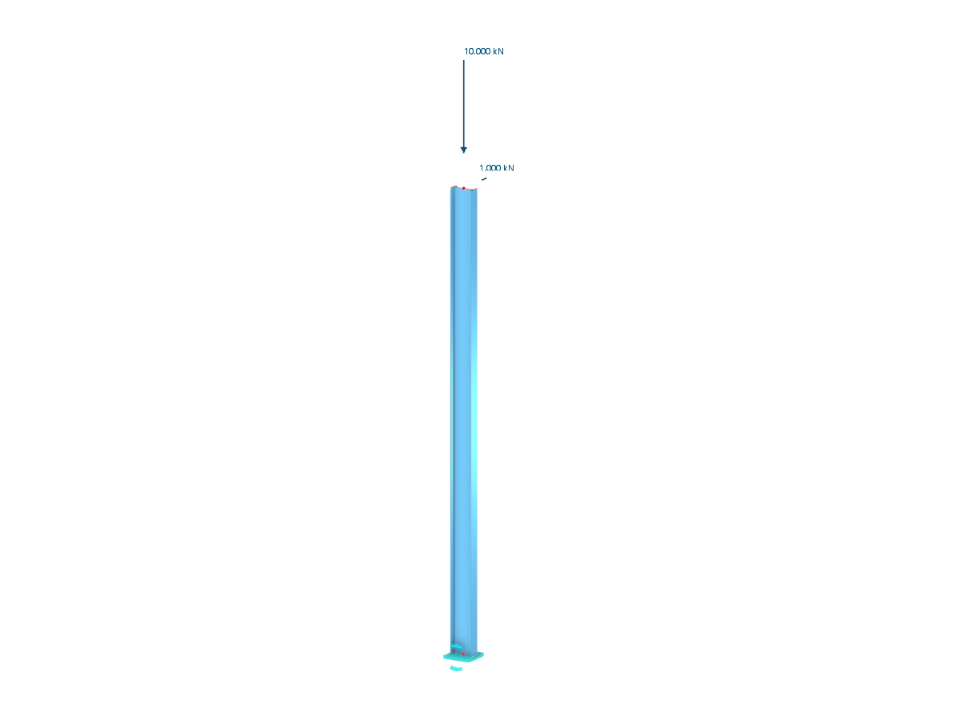 Stütze mit Lagertyp 'Reibung'