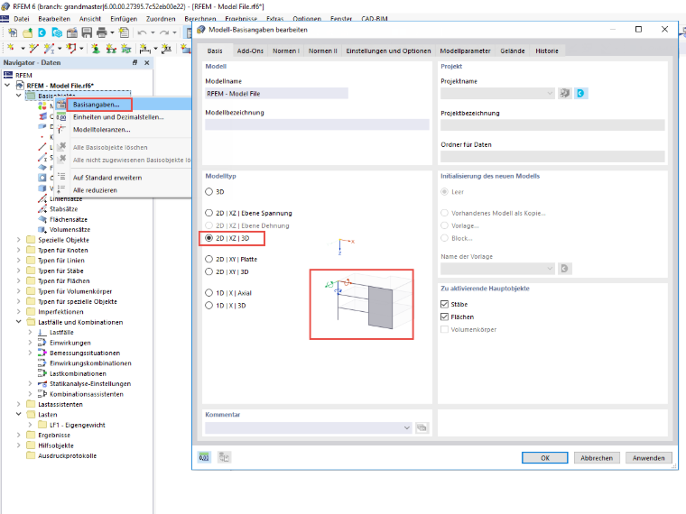 FAQ 005040 | Was bedeutet der Modelltyp 2D/XZ/3D beziehungsweise 2D/XY/3D ?