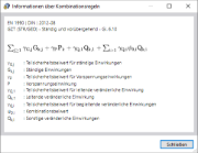 Informationen über Kombinationsregeln
