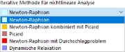 Iterative Methode für nichtlineare Analyse auswählen