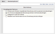 Standardoptionen festlegen