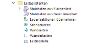 Lastassistenten im Navigator