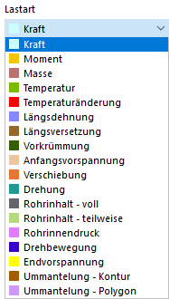 Lastart auswählen