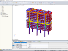 Darstellung der Verformungen der Fondation Avicenne in RFEM