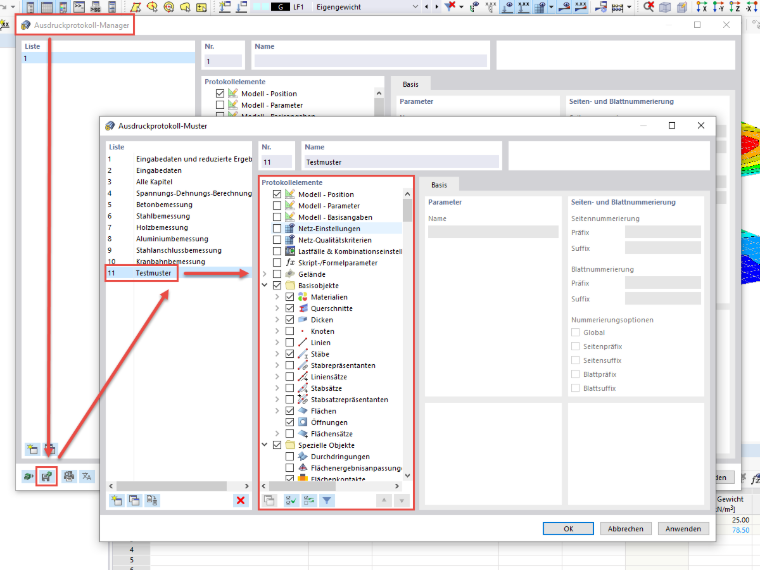 FAQ 005119 | Wie kann man standardisierte Ausdruckprotokolle mit RFEM 6 und RSTAB 9 erstellen und als Vorlage auf anderen Rechnern hinterlegen?