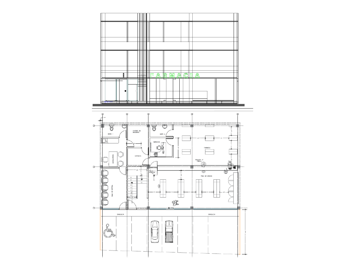 Grund- und Aufriss (© SIE.istmo Servicio de Ingeniería Estructural)