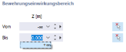 Bewehrungseinwirkungsbereich festlegen